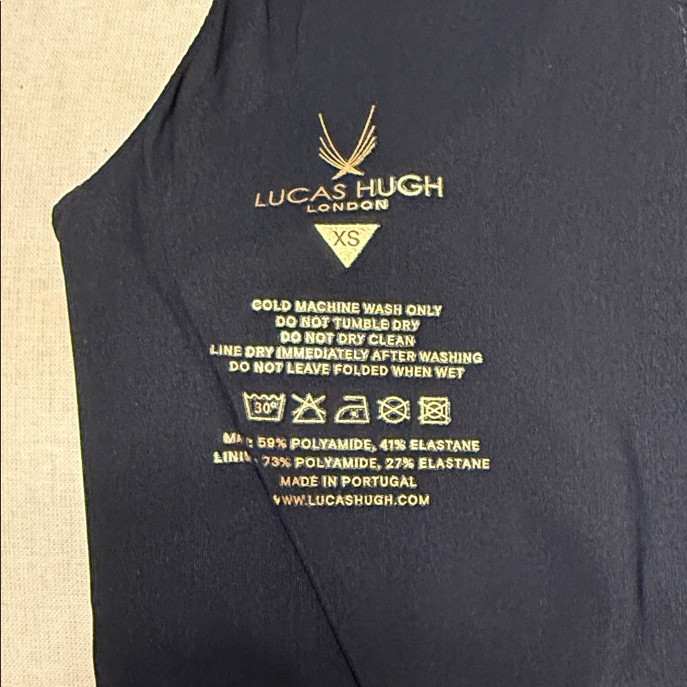 Lucas Hugh Geometric Color Block Crop Top - Rare Cutout Design - Picture 10 of 10